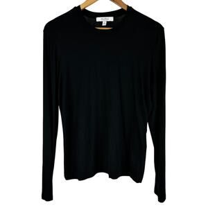 Max Mara Leisure Women's Viscose Long Sleeve Black Shirt Size XL New Without Tag